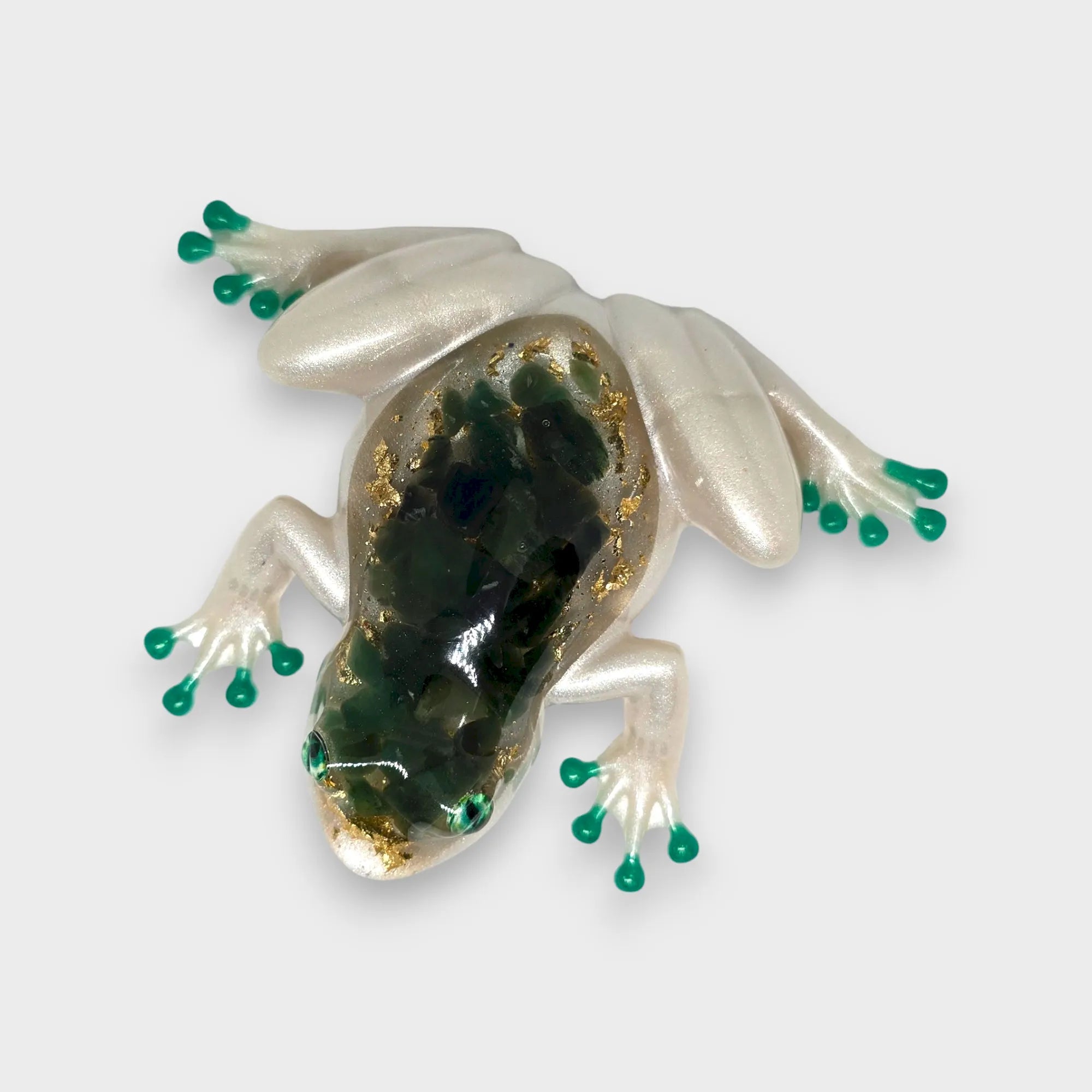 Grenouille Harmonieuse Aventurine Verte