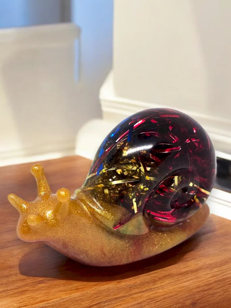 Escargot de Noël Résine Epoxy